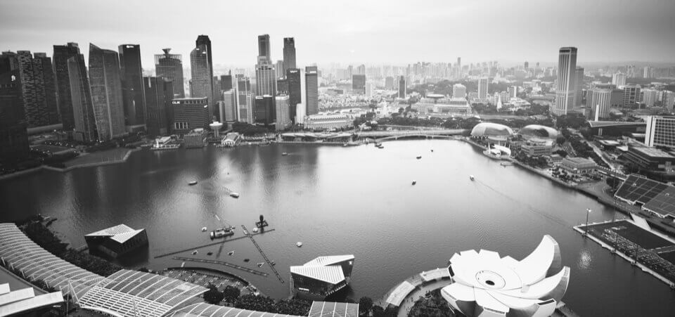 Landscape photograph of a city